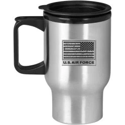 Cheap 👏 Sparta US Air Force Flag 14 Oz. Stainless Steel Travel Mug 😀
