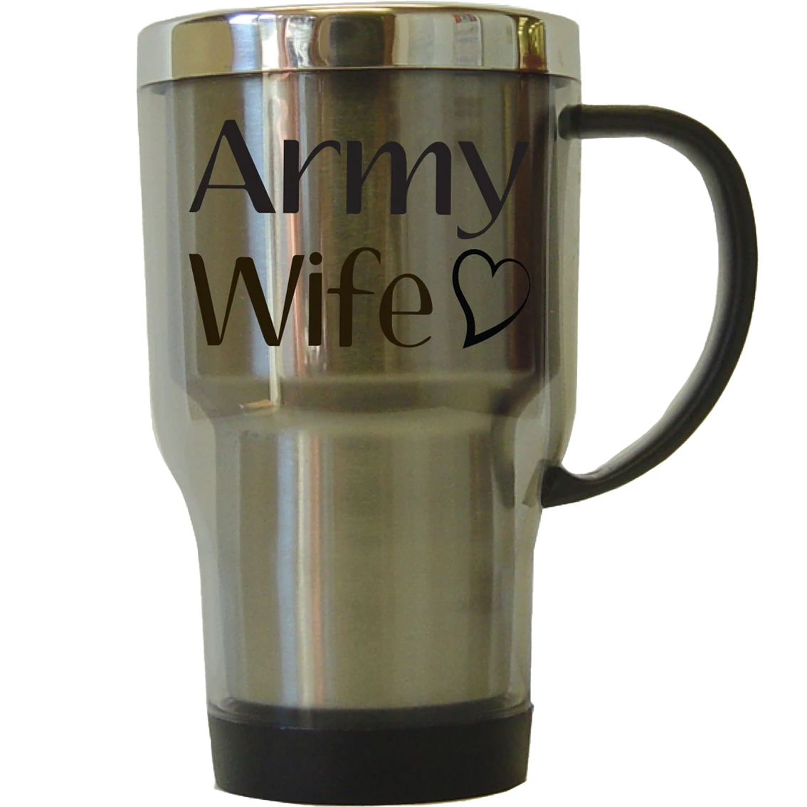 Coupon 🥰 Other Brands Army Wife 16 Oz. Travel Tumbler With Handle And Slide Lid 🤩
