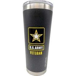 Promo 🎁 Uniformed AR 22 Oz. American Flag Army Logo Tumbler 🎁