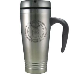 Best deal 🥰 Other Brands Air Force Hap Arnold Double Wall Insulated Travel Mug With Lid, Handle 16 Oz. ✨