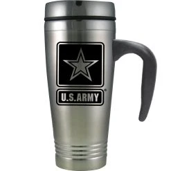 Cheapest 🔔 Other Brands Army Star Logo 16 Oz. Stainless Steel Travel Mug 💯