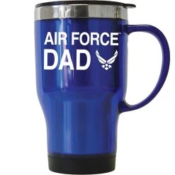 Top 10 🎁 Other Brands Air Force Dad Stainless Steel & Acrylic Tumbler With Handle And Plastic Lid 16 Oz. 💯