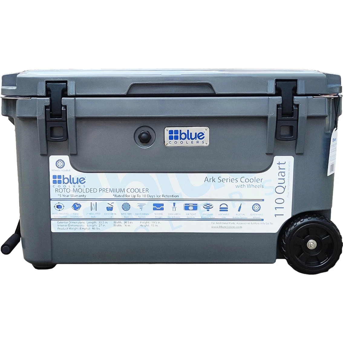 Budget ๐ Blue Coolers 110 Qt. Ark Series With Wheels Rotomolded Cooler โ 2 Budget ๐ Blue Coolers 110 Qt. Ark Series With Wheels Rotomolded Cooler โ - Image 2