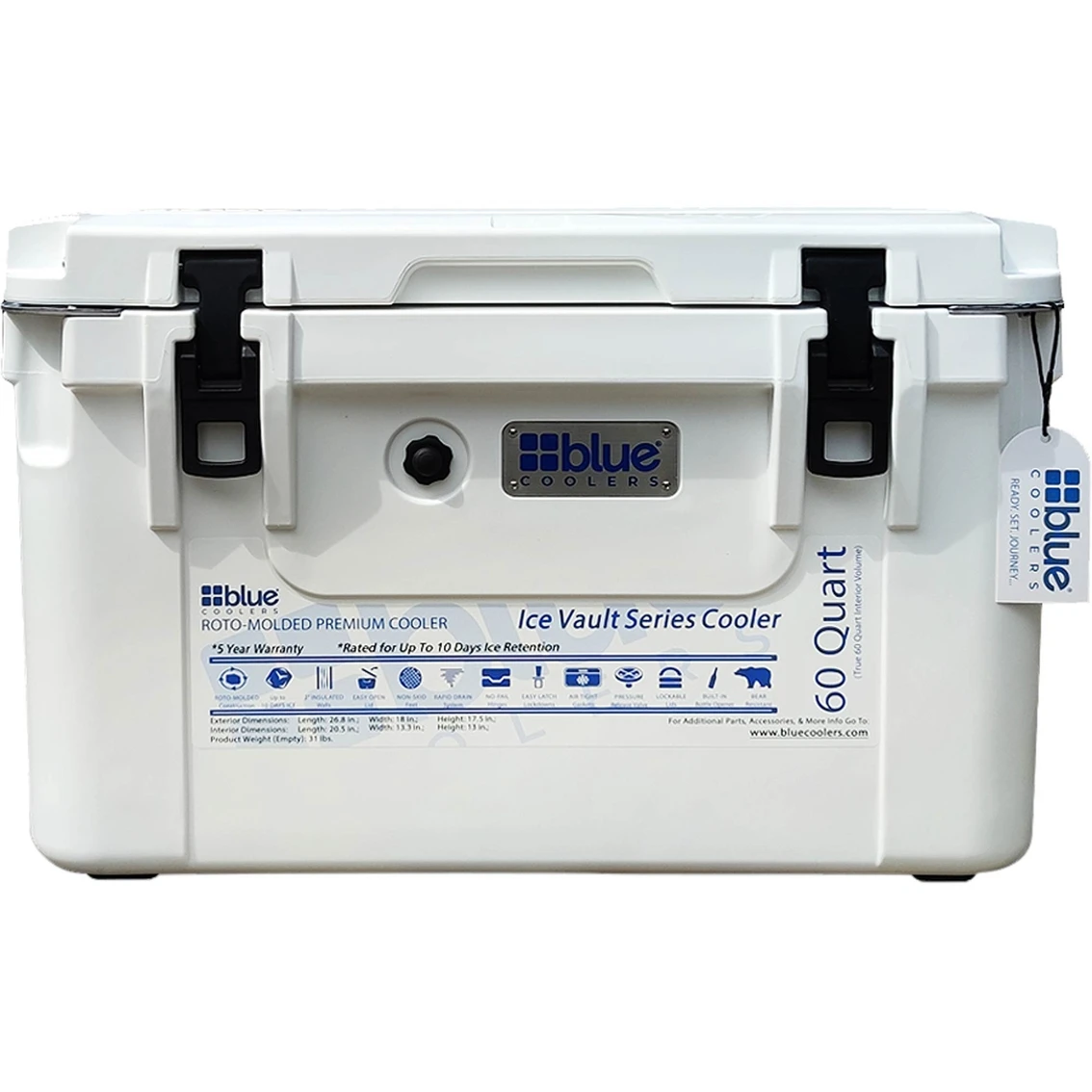 Outlet ⌛ Blue Coolers 60 Qt. Ice Vault Series Rotomolded Cooler ⭐ 2 Outlet ⌛ Blue Coolers 60 Qt. Ice Vault Series Rotomolded Cooler ⭐ - Image 2