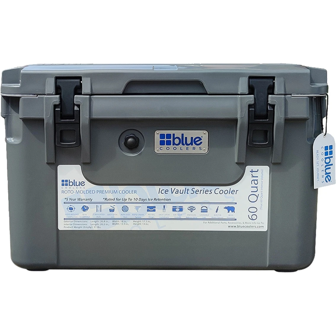 Outlet ⌛ Blue Coolers 60 Qt. Ice Vault Series Rotomolded Cooler ⭐ 3 Outlet ⌛ Blue Coolers 60 Qt. Ice Vault Series Rotomolded Cooler ⭐ - Image 3