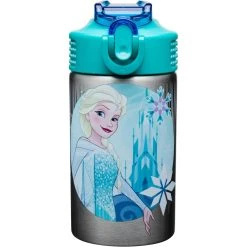 Hot Sale 🎁 Zak Disney Frozen Anna And Elsa Stainless Steel Water Bottle, 15.5 Oz. ✔️