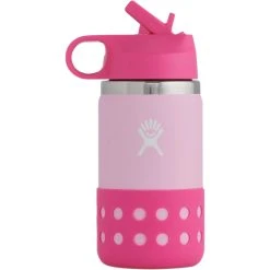 Budget 😀 Hydro Flask 12 Oz. Kids Bottle With Wide Mouth Straw, Lid And Boot ⭐