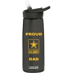 Budget ✨ Camelbak Proud Army Dad 0.75 L Water Bottle, Gray ⌛