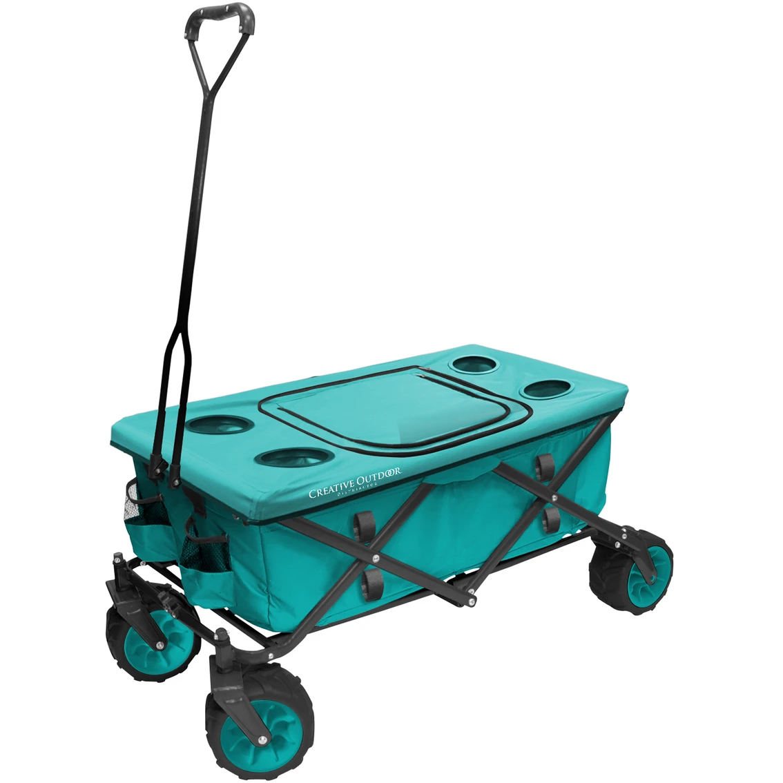 Deals ⌛ Creative Outdoor All Terrain Folding Wagon With Tabletop Cooler ⭐ 3 Deals ⌛ Creative Outdoor All Terrain Folding Wagon With Tabletop Cooler ⭐ - Image 3
