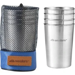 Budget ⌛ Wealers Stainless Steel Cup Tumbler Blue Bag Set 4 Pc. 👍 -Aqua Trek Store unnamed file 947